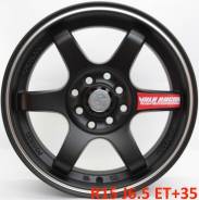 RAYS VOLK RACING. 6.5x15, 4x100.00, 4x114.30, ET35, ЦО 73,1 мм.