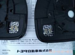 Стекло зеркала. Toyota Rush, J210, J200, J200E, J210E Toyota RAV4, ACA38L, ACA38, ACA36, QEA38, BEA11, ASA33, GSA33, ALA30, ASA38, ZSA30, ACA36W, ACA3...