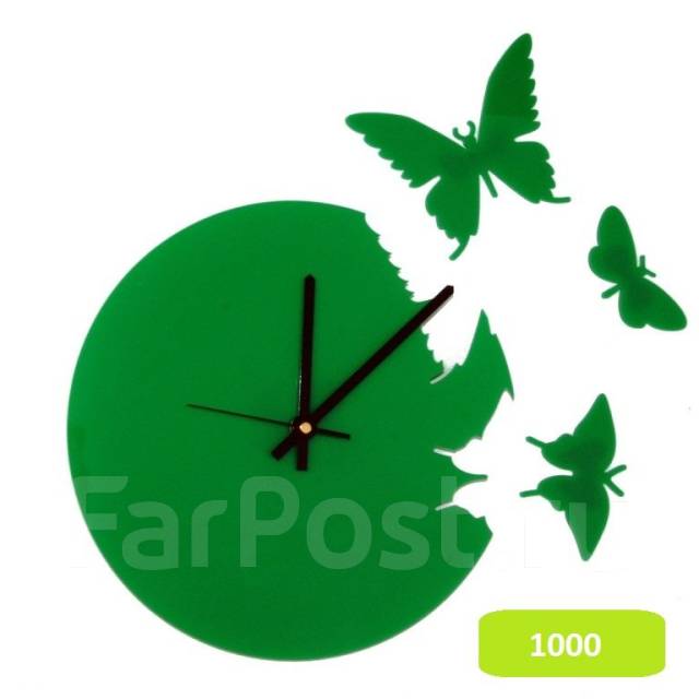 Green clock. Настенные часы порхающие бабочки. Настенные часы, зеленый. Часы настенные салатовые. Часы зеленые.