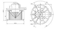 Мотор отопителя салона TOYOTA LAND CRUISER 100/LX470 TYPE A/B 98-