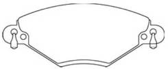Тормозные колодки передние CITROEN C5 01- Akyoto AKD-0183