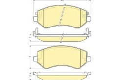 Тормозные колодки передние CHRYSLER Voyager III 00- JEEP Cherokee KJ 01- Akyoto AKD-0980