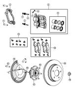 Ремкомплект суппорта. Dodge Ram Jeep Wrangler