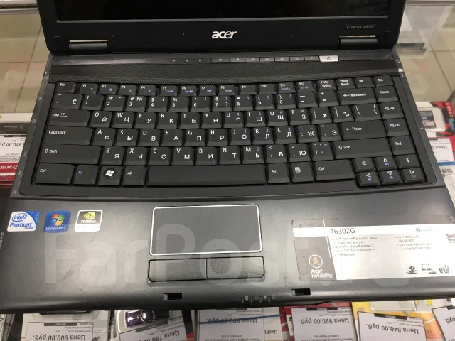 Acer Extensa 4630. 14.4", 1����, ��� 2048 ��, ���� 1���, WiFi: 1, Bluetooth: 1, ����������� �� 1��. ����
