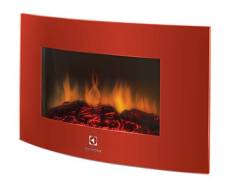 Камин электрический настенный Электролюкс. Электрокамин Electrolux EFP/W-1200URLS. Красный. Модель № 5