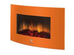 Камин электрический настенный Электролюкс. Электрокамин Electrolux EFP/W-1200URLS. Оранжевый. Модель № 7