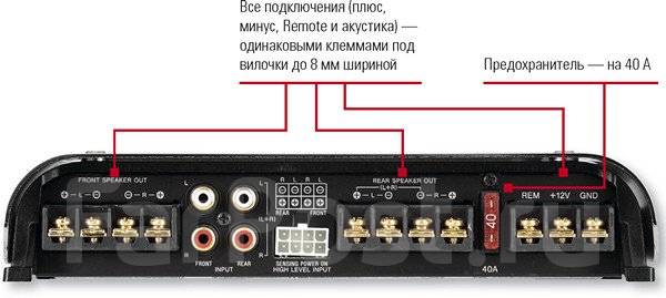 Схема подключения sony xplod