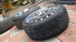 Разноширокие диски с полкой, хром R 19. 8.5/9.5x19 5x114.30 ET38/35