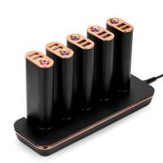 5 аккумуляторов батарей 5*5200mAh заряжаемых от станции