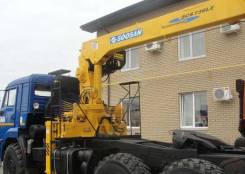 Soosan SCS 736LII. КМУ Тягач Камаз 53504-6030-46 + Soosan SCS736L2 Top верх. упр., 100 куб. см., 7 000 кг., 19 м.