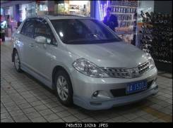Обвес кузова аэродинамический. Nissan Tiida Latio Nissan Latio