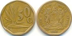 ЮАР 50 центов 1993 год (иностранные монеты)