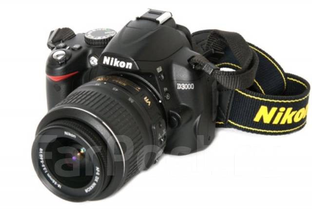 Зеркальная камера Nikon D3000, 10 - 14.9, без зума, б/у, в наличии ...