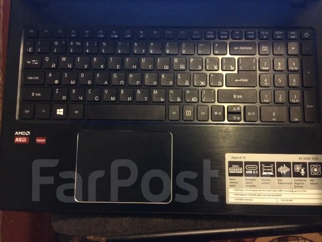 Acer Aspire E15. 15.6", 2,7����, ��� 4 ��, ���� 500���, WiFi: 1, Bluetooth: 1, ����������� �� 6��. ����
