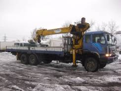 Hyundai Gold. - манипулятор, с краном 10 тонн, 16 000 куб. см., 11 000 кг., 21 м.