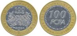 Центральная Африка 100 франков 2006 год FCFA (иностранные монеты)