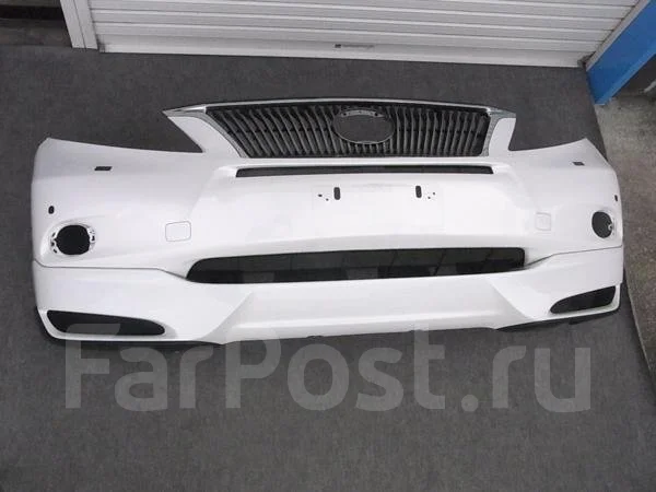 Бампер передний Lexus RX 08-12 (Под омыватели фар/ Под ПТФ/ С отверстием под крюк)