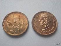 Пакистан 1 рупия 2006 год (иностранные монеты)