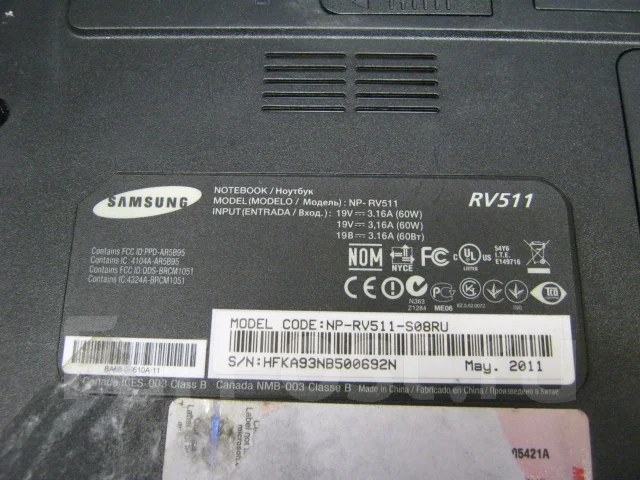 Samsung RV511. 15.6", ��� 4 �� ����