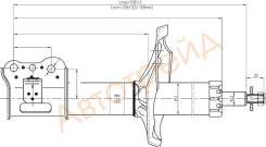 Стойка передняя MAZDA CAPELLA/626 97-02 RH SAT ST-GE4T-34-700A