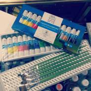 Акварель "Winsor&newton", в тюбиках, 12цв