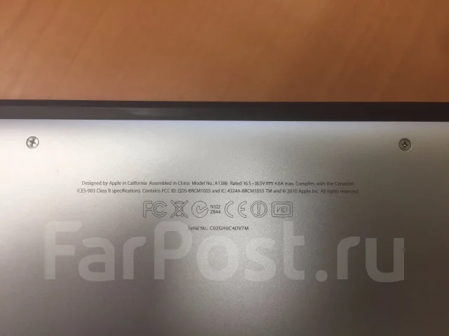 Apple MacBook Pro 15 2011 Late MD322. 15.4", 2,4����, ��� 4 ��, ���� 1 000���, WiFi: 1, Bluetooth: 1, ����������� �� 7��. ����