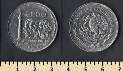 Мексика 200 песо 1985 год 150 лет независимости (иностранные монеты)
