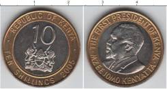 Кения 10 шиллингов 2005 год (иностранные монеты)