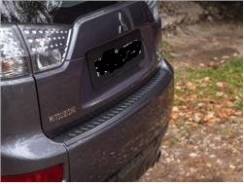 Накладка на бампер. Mitsubishi Outlander