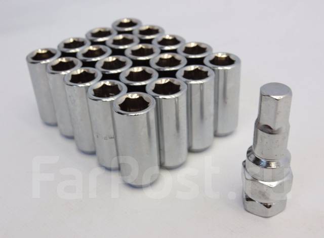 Комплект гаек 20шт. M14-1.5 под внутренний шестигранник. 45мм [20084 ...