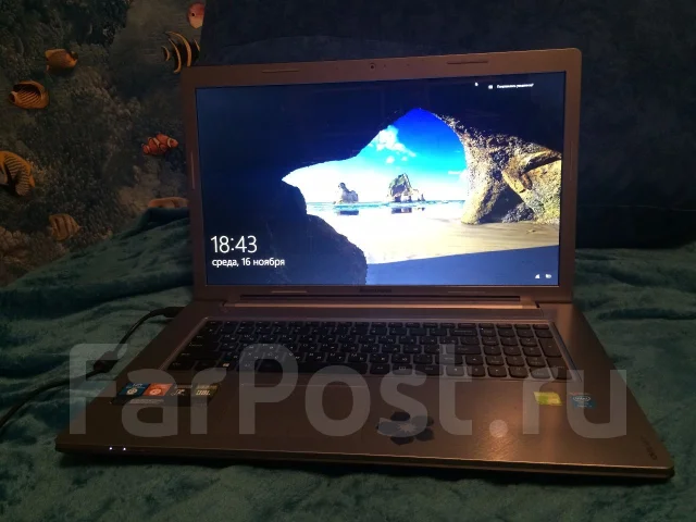 Lenovo IdeaPad Z710. 17.3", 2,4����, ��� 8 ��, ���� 1 000���, WiFi: 1, Bluetooth: 1 ����