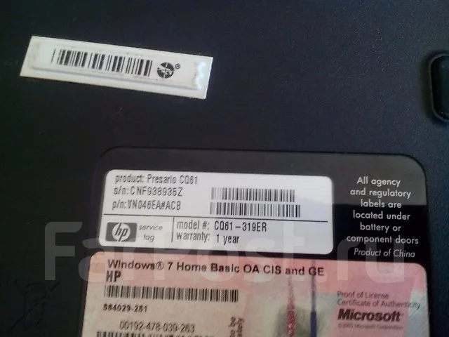 Compaq Presario CQ61-319ER. 15", ��� 1024 ��, ���� 120��� ����