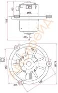 Мотор отопителя салона NISSAN DIESEL FE6 MD92/UD CONDOR MK210PK 24V (RHD) SAT ST-2711799007