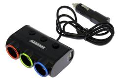 Разветвитель на 3 прикуривателя и 2 USB Marubox M11