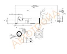 Стойка передняя FORD FOCUS II/C-MAX 04- RH SAT ST-1330820
