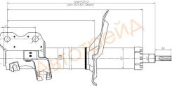 Стойка передняя NISSAN CEFIRO/MAXIMA/TINO/INFINITII30/I35 98-03 RH SAT ST-54302-2Y985
