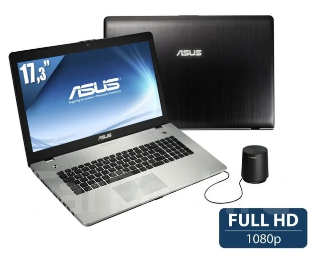 Asus N76VB. 17.3", 2,4����, ��� 8 ��, ���� 1 000���, WiFi: 1, Bluetooth: 1, ����������� �� 4��. ����