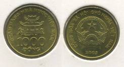 Вьетнам 1000 донгов 2003 год (иностранные монеты)