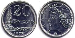 Бразилия 20 сентаво 1970 (иностранные монеты)