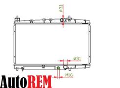 Радиатор охлаждения двигателя. Toyota Yaris, NCP11 Toyota Echo, NCP11 Toyota Succeed, NLP51 Toyota Probox, NLP51 Двигатели: 2NZFE, 1NDTV