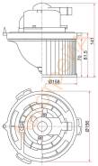 Мотор отопителя салона MAZDA 3 03-/MAZDA 5 05- (LHD) SAT ST-BP4K-61-B10
