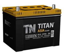 Titan. 95 А.ч., левое крепление, производство Россия