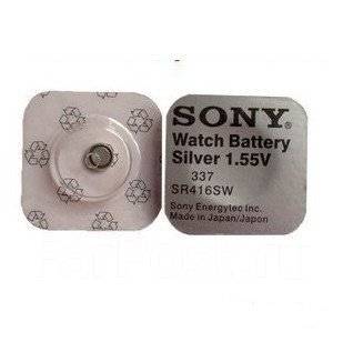 Батарейка для микронаушника. SONY 337 (SR416SW) Оригинал Japan, новый ...