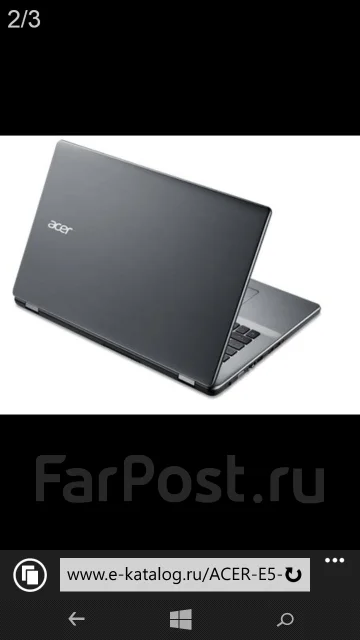 Acer Aspire E5-771G-379H. 17.3", ��� 6 ��, WiFi: 1, Bluetooth: 1 ����
