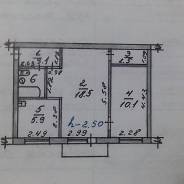 2-комнатная, улица Комсомольская 8. около 256 школы, частное лицо, 42 кв. м.