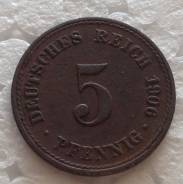 5 пфеннигов 1906 года.