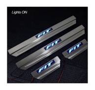Накладка на порог. Honda Fit, GE7, GE6, DBA-GE7, DBA-GE6, DBA-GE9, DBA-GE8, GE9, GE8, DBAGE6, DBAGE7, DBAGE8, DBAGE9