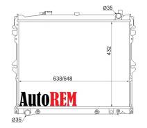 Радиатор охлаждения двигателя. Mazda MPV, GESR, LVEWE, LVLR, GEFP, GE5P, GEEP, LVLW, GE8P, LVEW, LV5W Mazda Luce Двигатель JEE