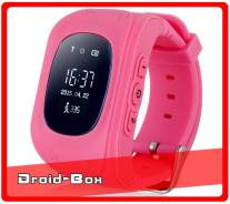 Детские Умные ЧАСЫ-Телефон Wonlex Smart Watch Q50. Оригинал. Розовые.