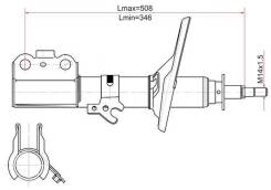 Стойка передняя TOYOTA CAMRY/SCEPTER/WINDOM/VISTA/LEXUS ES300 91-98 RH